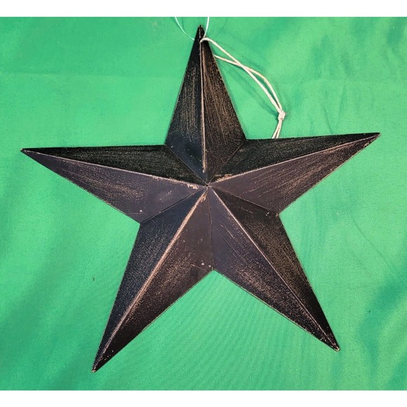 Unbranded Other - NEW Rustic Tin Star 8" Brown Amish Farmhouse Style Hanging Wall Decor